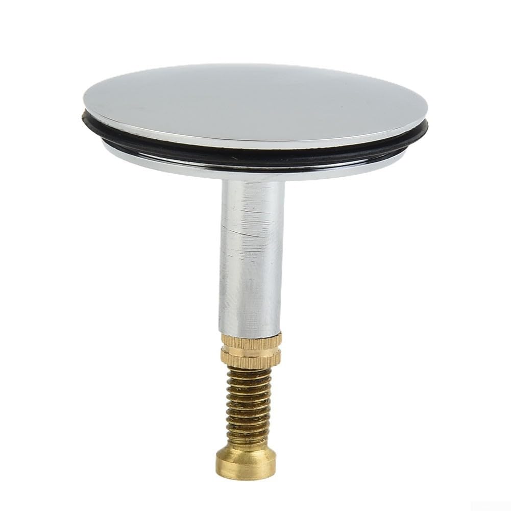 43mm Adjustable Bathtub Drain Stopper in Chrome-Plated Pure Copper for Bathroom Bath Tub, Sink & Washing Basin – Fits Standard 8mm Sh