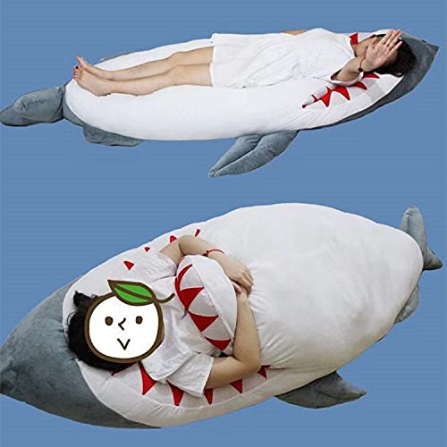 Amazon.co.jp: ポップ巨大なサメぬいぐるみ寝袋私をかむサメ畳ソファ