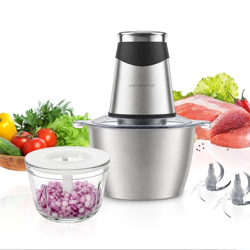 MEGAWISE Food Processor, 800W Electric Meat Grinder with 0.6...