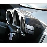 Custom For Nissan 350Z Z33 Dry Carbon Fiber Dial-style Instrument Panel Decorative Dash Cover Tuning Part Car Modified Interior Dashboard Accessories