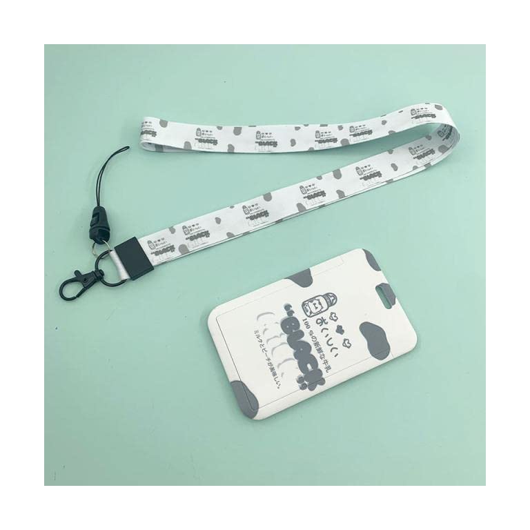 Cordón de Insignia, Tarjetero para cordón, 4 Uds. Fundas de identificación con patrón de Aguacate Verde, Tarjetero for Trabajo, Personal de la Empresa, cordón for empleados, Cubiertas for Tarjetas de