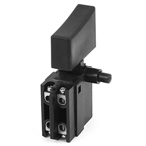 Aexit AC Électricité 250V 6A DPST 4 Bornes Momentanéélectrique Marteau Interrupteur Interrupteurs et variateurs d'intensité À Gâchette Cover