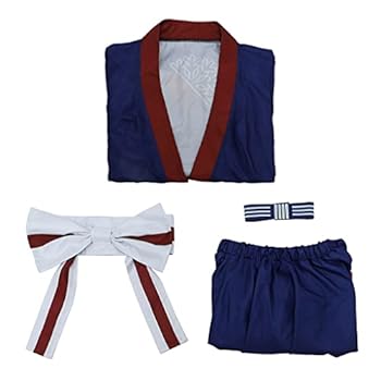 VintageCos Anime Hero Kimono Dress Outfit Midoriya Izuku Costume
