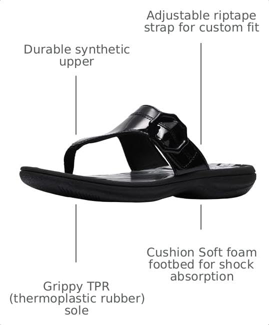 Image of Clarks Women's Breeze Cove Cloudsteppers Flip-Flop