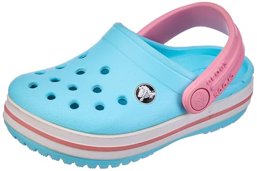 Image of Crocs Crocband Ice Blue /White Clog-(207005-4S3)-6 Kids UK (C6)