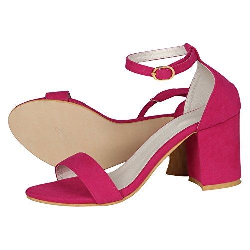 Image of Misto Women's and Girl's Formal Casual Suede Leather Block Heel Sandal