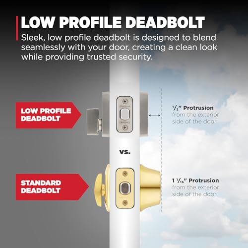 Image of Kwikset San Clemente Front Door Lock Handle and Deadbolt Set, Entry Door Handleset Exterior with Interior Reversible Lever, Satin Nickel, Pick Resistant SmartKey Rekey Deadbolt Security