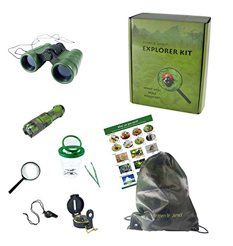 Kit de Explorador Externo Britten y James de 3 a 10 años. Ayude a los niños a Descubrir la Naturaleza con Este Set de Aventuras de Primera Calidad: Divertido y Educativo.