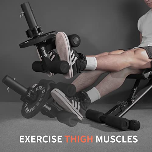 Shnlie Tib Bar, Tibialis Trainer, Tibia Dorsi Calf Raise Machine For Ankle/Shin Strength Training, Leg Workout, Fits 2" Weight Plates #TOP3