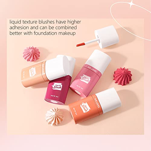 Liquid Blush Matte Liquid Blusher Bronzer Eye & Cheek Makeup,Berry Colour For Bronzer Skin Moisturising High Pigment Longlasting Sweatproof Silky Textures (05#Earth-Brown) - Image 8