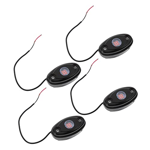 Cabilock 4pcs LED Rocks Lights Kit for Trucks Cars Ambient Lighting Enhance Driving Experience for Custom Vehicle Decor
