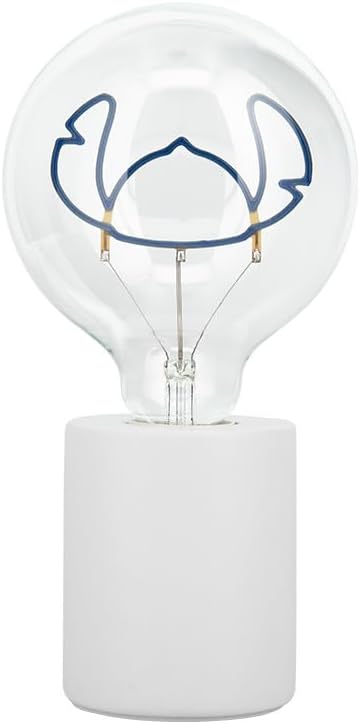 Paladone Disney Stitch Decorative LED Neon Bulb Lamp - E27 Glass Lightbulb, Officially Licensed Lilo & Stitch Collectible Gift, Fun Light for Bedrooms & Homes