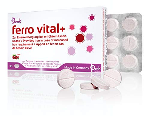 Preisvergleich Produktbild ferro vital+ Denk - Eisentabletten zur Nahrungsergänzung (30 Stück)