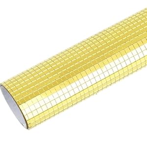 Qauucp Gold Mosaikfliesen 30x30cm Selbstklebend