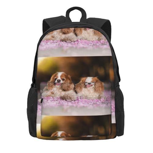 Sac à dos ordinateur Cavalier King Charles pour l'école