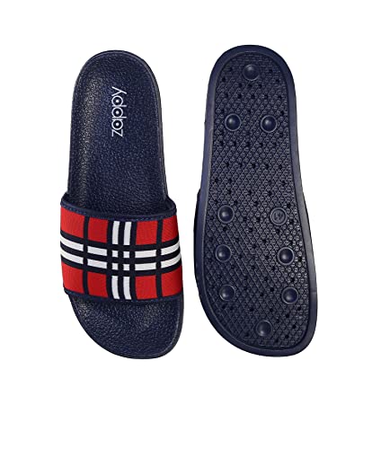 Image of ZAPPY Men's and Boy's Comfortable Flexible Super Soft Strap Slides Flip-Flop Slippers