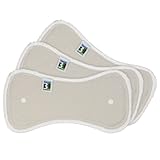 Best Bottom Inserts, Hemp/Organic Cotton, Medium, 3-Pack