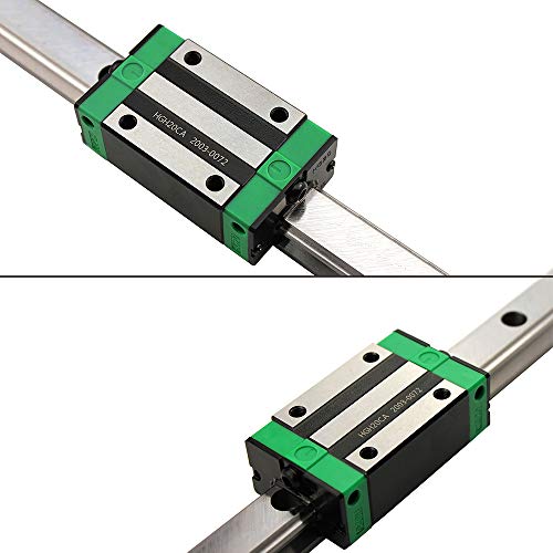 Chuangneng VUO3BLY101512XI625Q3RT6EU Linear Rail 2Pcs Hgr20 1500Mm Linear Guide Rail Hgh20Ca Hgh20 Linear Slide Rail + 4Pcs Hgh20Ca Carriage Slider Block Cnc Kit thumb #4