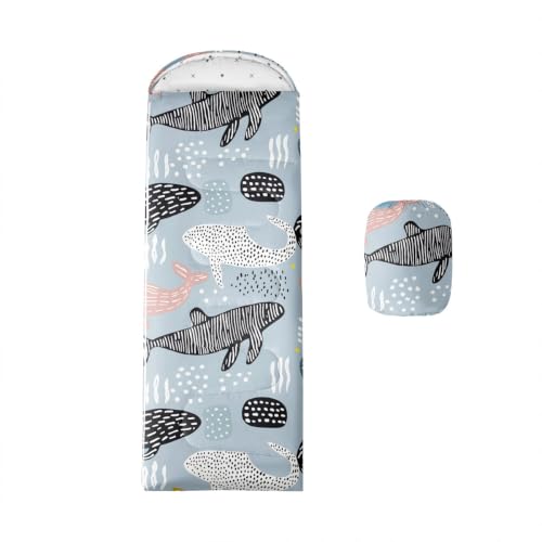 Saco de dormir Erosebridal con escala de sirena y bolsa de compresión miniatura 1