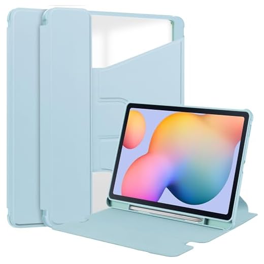 Estojo protetor para tablet Compatível com Samsung Galaxy TAB S6 Lite 2024 SM-P620/P625/P627 Case, suporte giratório de 360° Folio Flip Smart Tablet Cover Auto Sleep/Wake Tablet Case Tab S6 Lite SM P6