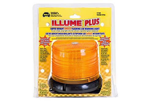 Wolo 3030Mp-A Illume Led 12-Volt Magnet Or Permanent Mount Warning Safety Light - Amber Lens #TOP19