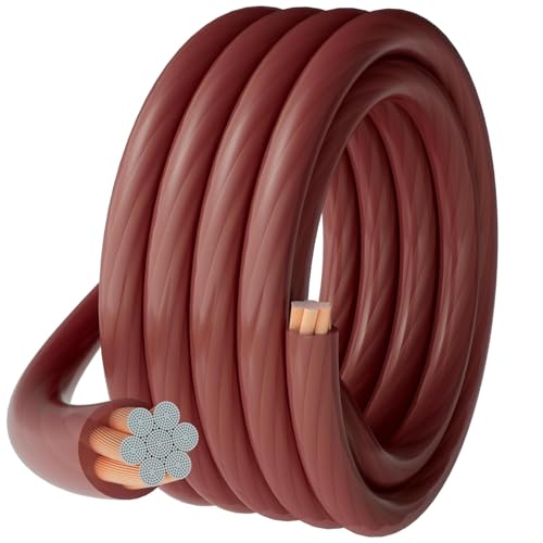 Câble d'alimentation 4 AWG marron de 6,1 m True Spec flexible pour véhicule et solaire