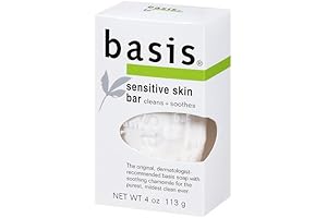 Basis Sensitive Skin Cleansing Bar: Gentle Relief for Irritated, Sensitive Skin