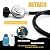 Omnarevo 3 Feet Universal Propane Regulator and Hose - Low Pressure, QCC1 Compatible, Ideal for Most LP Gas Grills, Heaters, and Fire Pit Tables - 3/8" Female Flare Nut