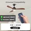UC7083T Ceiling Fan Remote Control Replacement for Hampton Bay with Light Dimmer, 3 Speed Control, Wall Mount Only Remote, No Reverse