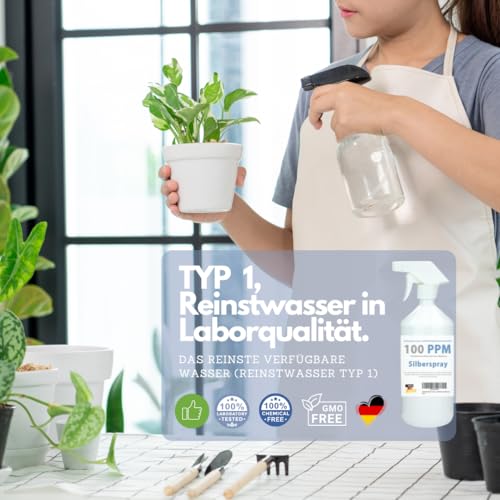 Natur Total kolloidales Silberspray Hund Katze WICHTIG: 100PPM hochdosiert 1000ml Silber Spray Kolloidales-Silber