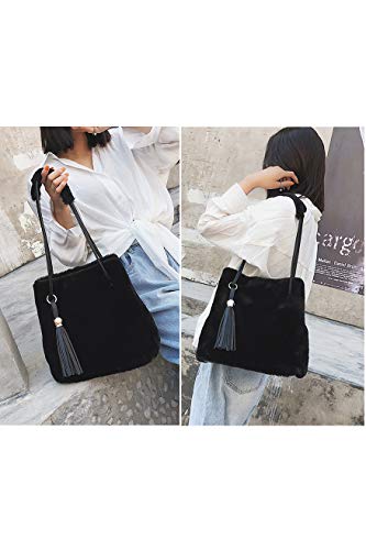 Ulisty Donne Inverno Pelliccia ecologica Borsa a