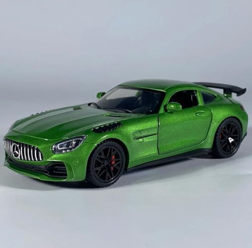 Image of Die-Cast AMG-GT3 Car Model 1:32 Scale Alloy Metal Toy Car with Openable Doors, Hood & Trunk, LED Lights & Sound, Pull Back Action Sports Car Toy for Kids Boys & Collectors