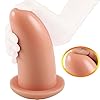 Jixaxe Anal Dildo Riesiger Analplug Weiches Buttplug Großer Analdildo für Anus Dilatator Prostata Massage Anal Butt Plug SM Analspielzeug Dildo Erotische Sexspielzeug Für Frauen Männer (Schwarz M) #3