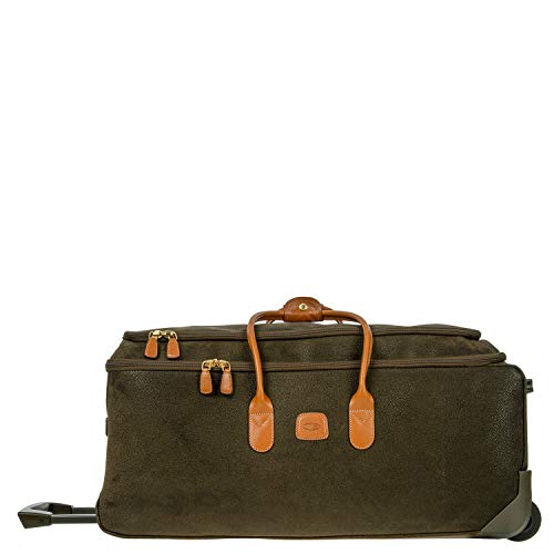 Bric's Life 28 Inch Rolling Duffle Bag Suitcase, Olive