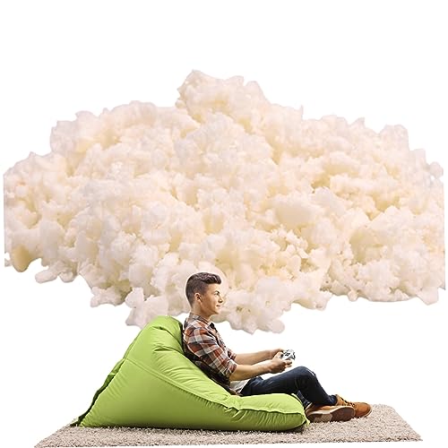 Mousse à mémoire de forme déchiquetée de 1 kg pour rembourrage et recharge de pouf