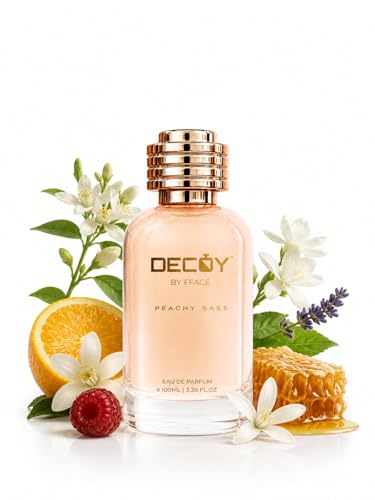 Image of Decoy Luxury Peachy Sass EDP Perfume for Women | Fresh Fruity Floral Eau De Parfum | Neroli, Raspberry & Honey Fragrance for Office, College & Daily Wear | Premium Feminine Scent | Travel Friendly Perfume Spray | 100ML (Peachy Sass)