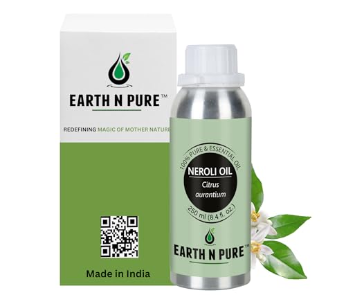 Image of Earth N Pure Neroli Essential Oil Natural and Therapeutic Grade 250 ml