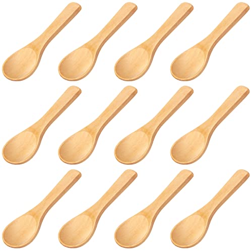 HANSGO Holzlöffel, 60 Stück kleine Löffel, Holzlöffel, große Holzutensilien für Gewürze, Bad, Salz, Basteln, Rühren Cover