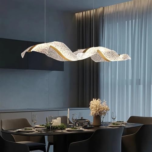 Chandelier LED suspendu au design minimaliste et finitions contemporaines