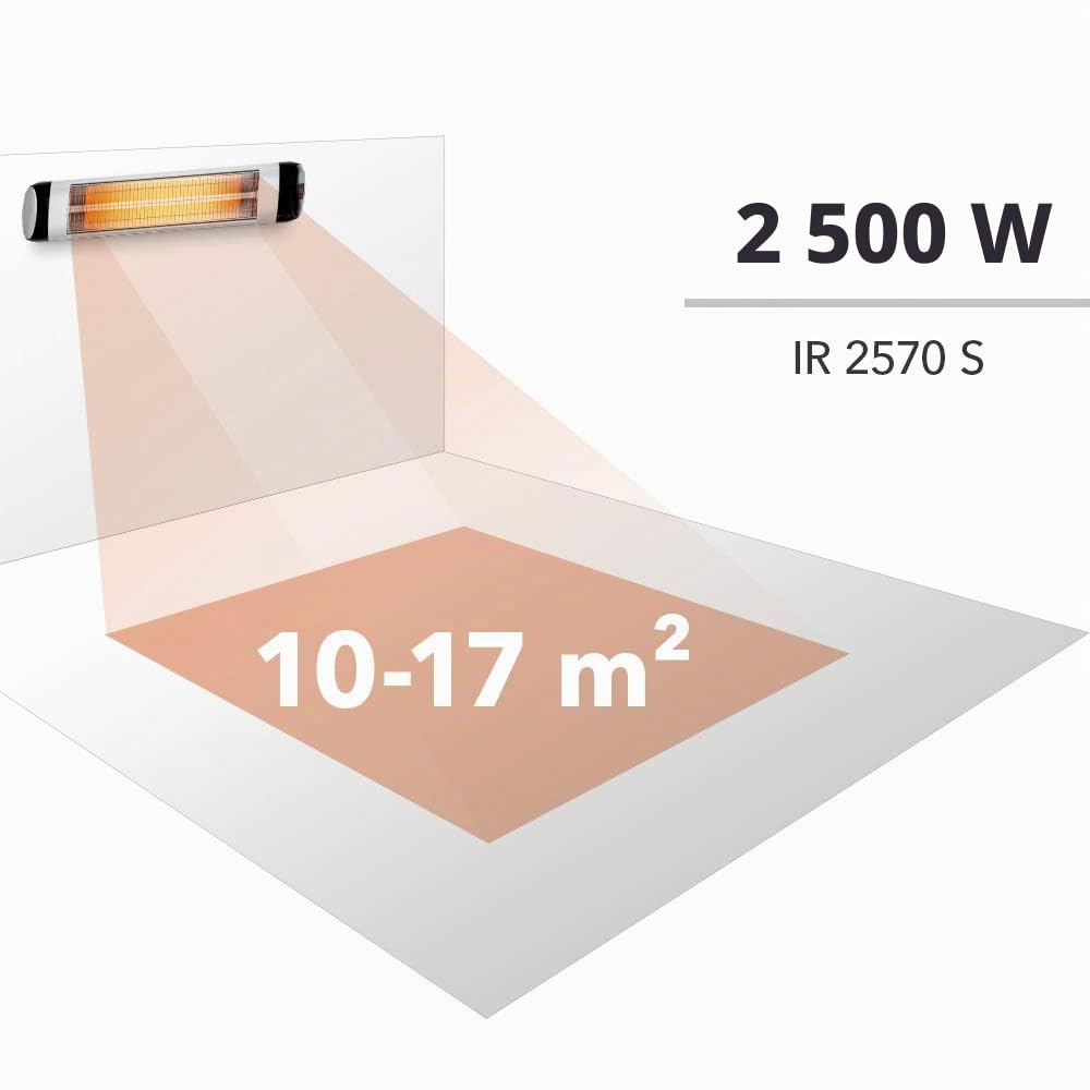 TROTEC IR 2570 S Chauffage Mural Extérieur 2500W