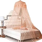 HOUSWEETY New Round Lace Curtain Dome Bed Canopy Netting Princess Mosquito Net (Jade)