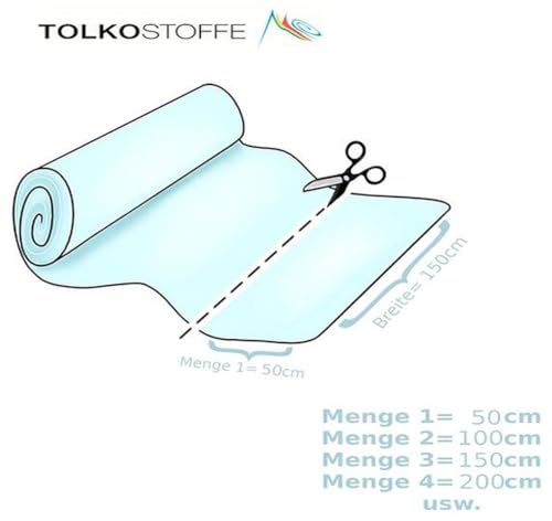 TOLKO 50cm Baumwollstoff Meterware uni | Popeline Stoff aus ÖkoTex Baumwolle in leuchtenden Farben | Kleiderstoff Dekostoff Vorhangstoff Bezugsstoff Patchwork Kinder Stoffe zum Nähen (Soft Rosa)
