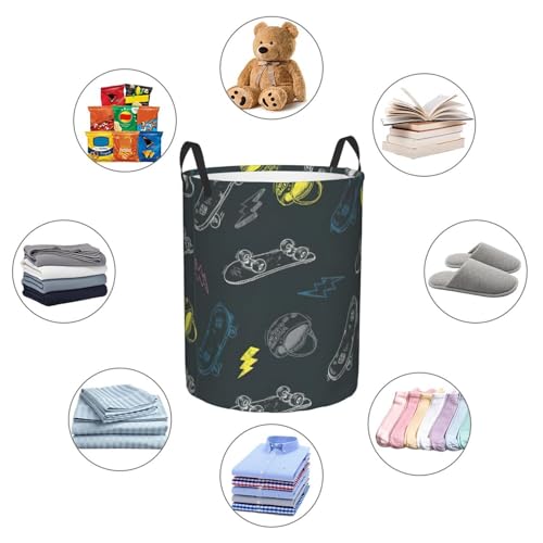 Panier à linge bac de rangement couvertures et vêtements pour chambre à coucher - 7