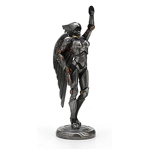 Estatua estilo Art Deco Steampunk Angel de 9 5/8 pulgadas miniatura 1