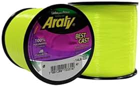 Linha Monofilamento Araty Best Cast 0.25Mm 4,9Kg 1739M Amarelo