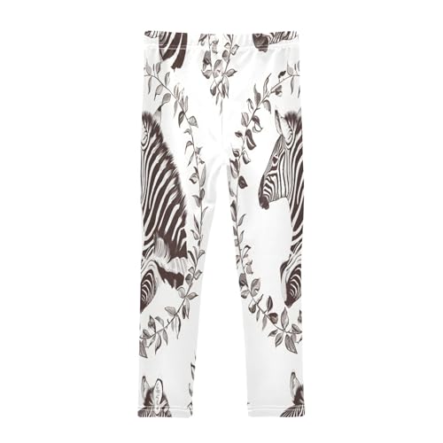 Bolaz Toddler Girls Leggings Printed Yoga Pants Leggings Zebra Wreath for Kids2