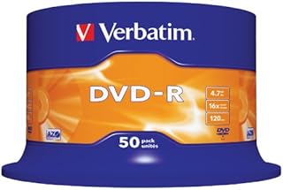Verbatim 43548 4.7GB 16x DVD-R Matt Silver - 50 Pack Spindle