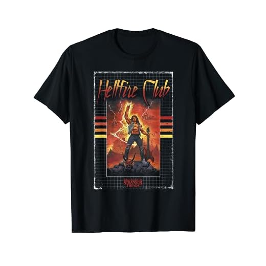 Stranger Things 4 Eddie Munson Hellfire Club Guitar Power Camiseta