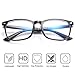 aisswzber Square Non-Prescription Glasses Clear Lens Eyeglasses