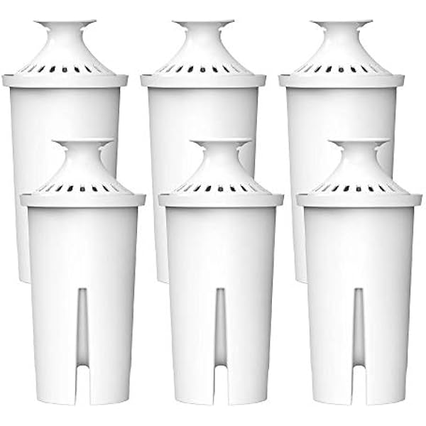 Maxblue Wkłady Filtrujące, Zamienniki do Brita® Classic, Mavea® 107007, Aqua Optima® RUF916, Certyfikat TÜV SÜD, NSF, 6 Opakowań